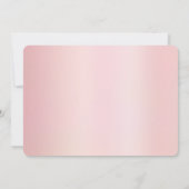 Save The Date Script de typographie Économisez la date Chic Rose (Dos)