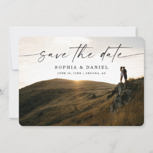 Save The Date Script Double Face Photo Enregistrer La Date