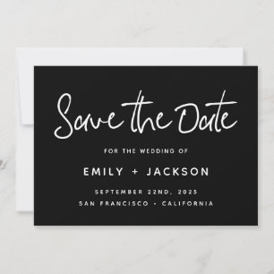 Save The Date Script écrit à la main Moderne Simple Enregistrer
