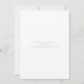 Save The Date Script élégant Argent et blanc | Photo (Dos)