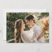 Save The Date Script élégant Mariage simple (Dos)