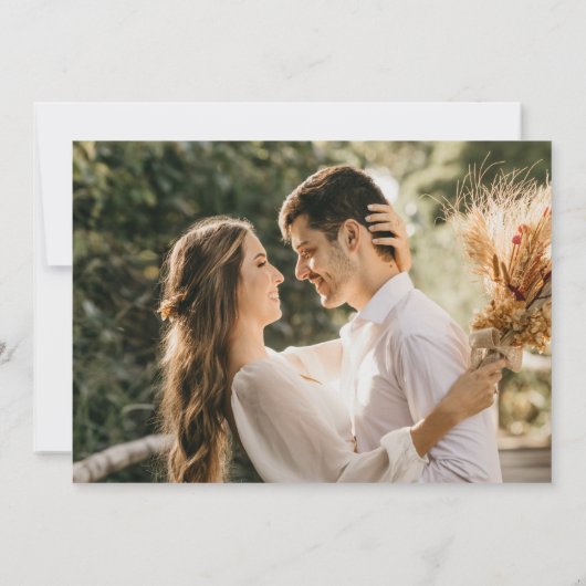 Save The Date Script élégant Mariage simple (Dos)