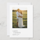 Save The Date Script élégant Simple QR Code Mariage photo (Devant)