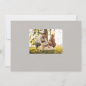 Save The Date Script élégant simple une photo horizontale (Dos)