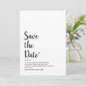 Save The Date Script Gold Heart Enregistrer la définition de dat (Debout devant)