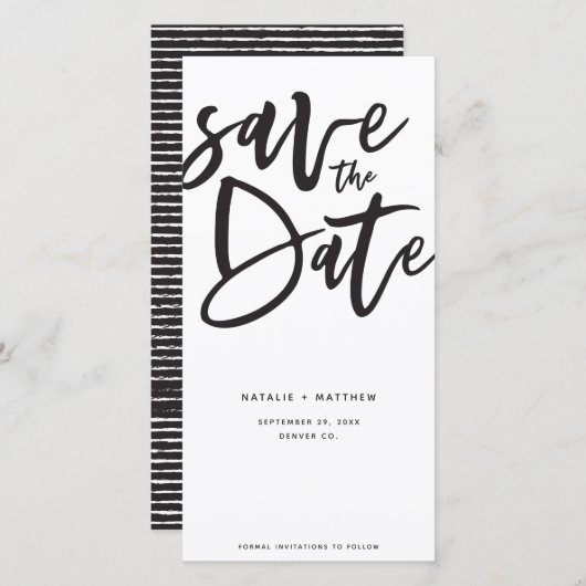 Save The Date Script Inky enregistrer la date (Devant / Derrière)