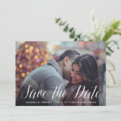 Save The Date Script intemporel | Photo Enregistrer la date (Debout devant)