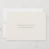 Save The Date Script lisse | Mariage photo horizontal unique (Dos)