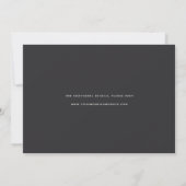 Save The Date Script lisse | Mariage photo horizontal unique (Dos)