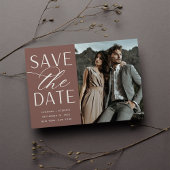 Save The Date Script lisse | Mariage photo unique