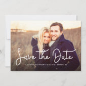 Save The Date Script lunatique photo mariage Enregistrer la date (Devant)