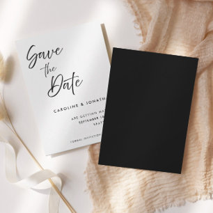 Save The Date Script manuscrit élégant et moderne   Mariage
