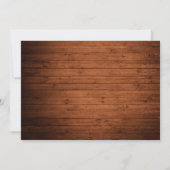 Save The Date Script manuscrit moderne bois photo (Dos)