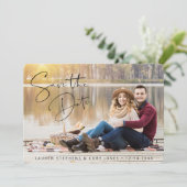 Save The Date Script manuscrit moderne Enregistrer la date (Debout devant)