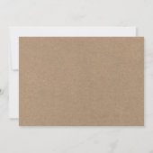 Save The Date Script manuscrit moderne photo Kraft (Dos)