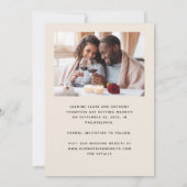 Save The Date Script minimal beige 2 photos (Dos)