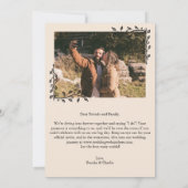 Save The Date Script minimaliste photo (Dos)