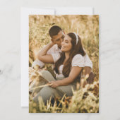 Save The Date Script Modern Couple Photo Overlay Boho Mariage (Dos)