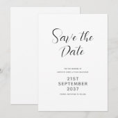 Save The Date Script moderne (Devant / Derrière)