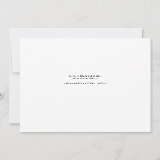 Save The Date Script moderne 3 photos mariage simple (Dos)