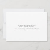 Save The Date Script moderne 3 photos noir et blanc mariage (Dos)