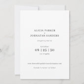 Save The Date Script moderne 6 photo collage simple mariage (Dos)