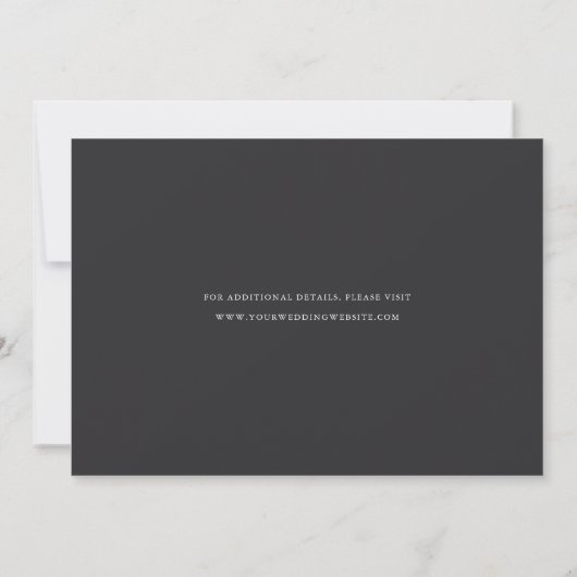 Save The Date Script moderne à main minimale (Dos)
