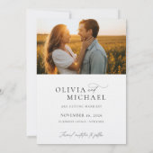 Save The Date Script moderne Boho Mariage photo (Dos)
