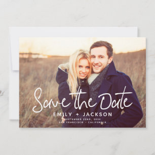 Save The Date Script moderne élégant Enregistrer la photo de dat