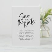 Save The Date Script moderne enregistrer la date mariage faire-p (Debout devant)