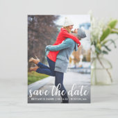 Save The Date Script moderne | Enregistrer La Photo Date (Debout devant)