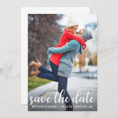 Save The Date Script moderne | Enregistrer La Photo Date (Devant / Derrière)