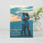 Save The Date Script moderne mariage photo Enregistrer la date (Debout devant)