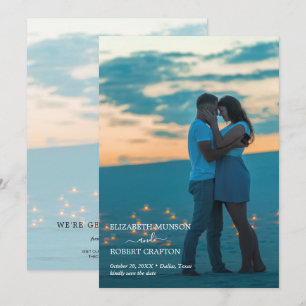 Save The Date Script moderne mariage photo Enregistrer la date