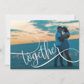 Save The Date Script moderne mariage photo Enregistrer la date (Devant)