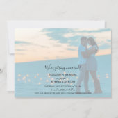 Save The Date Script moderne mariage photo Enregistrer la date (Dos)