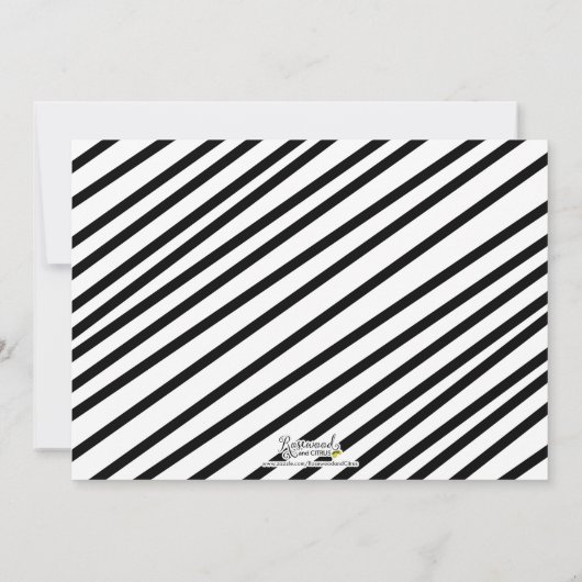 Save The Date Script moderne photo horizontale Enregistrer la da (Dos)