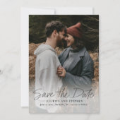 Save The Date Script moderne Photo Mariage simple (Devant)