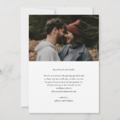 Save The Date Script moderne Photo Mariage simple (Dos)