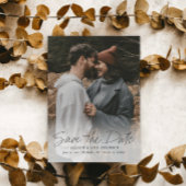 Save The Date Script moderne Photo Mariage simple