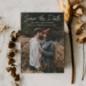 Save The Date Script moderne Photo Mariage simple