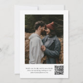 Save The Date Script moderne Photo Mariage simple (Dos)