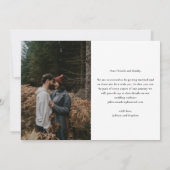 Save The Date Script moderne Photo simple (Dos)