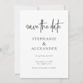 Save The Date Script moderne QR Code Mariage N'importe quelle co (Devant)
