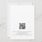 Save The Date Script moderne QR Code Mariage N'importe quelle co (Dos)