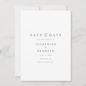 Save The Date Script moderne QR Code photo mariage Enregistrer l (Devant)