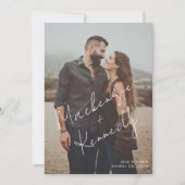Save The Date Script Names Photo Enregistrer la superposition du (Devant)