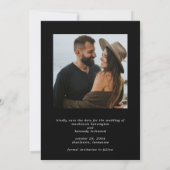 Save The Date Script Names Photo Enregistrer la superposition du (Dos)