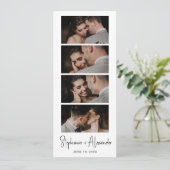 Save The Date Script Photo Booth Signet Wedding Enregistrer la d (Debout devant)