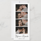Save The Date Script Photo Booth Signet Wedding Enregistrer la d (Devant)